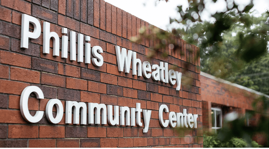 Phillis Wheatley Community Center Sign